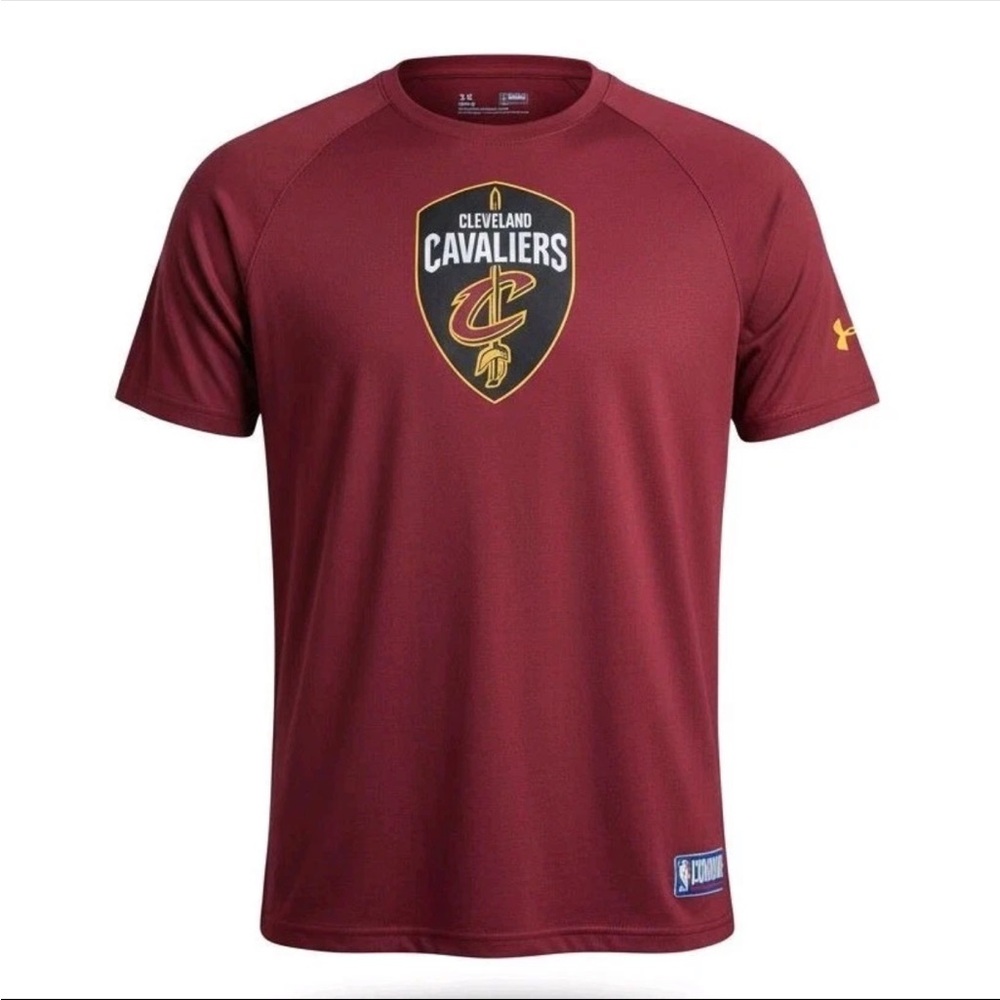 Under Armour HeatGear Loose Cleveland Cavaliers NBA Combine T-Shirt Men’s 2XL - Picture 2 of 11